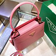 Prada Saffiano Leather Prada Matinee Bag-Pink - 28.5cm - 2