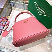 Prada Saffiano Leather Prada Matinee Bag-Pink - 28.5cm - 4