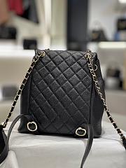 Chanel Black Backpack Larger Size 20x21x11cm - 2