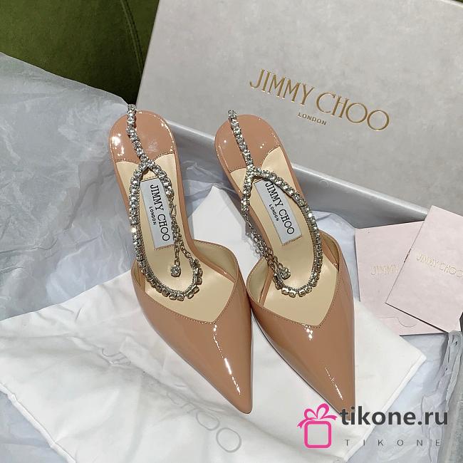 Jimmy Choo Diamond Chain High Heels In Pink - 1