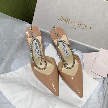 Jimmy Choo Diamond Chain High Heels In Pink