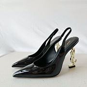 Saint Laurent Opyum 110mm Slingback Pumps Black - 1