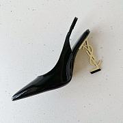 Saint Laurent Opyum 110mm Slingback Pumps Black - 3