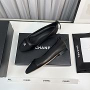 Chanel Ballet Flats In Black Leather - 4