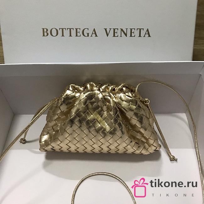 Bottega Veneta Gold Pouch Bag - 23x13x8cm - 1