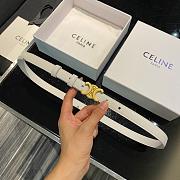 Celine Triomphe Belt In Taurian Leather 1.8cm  - 1