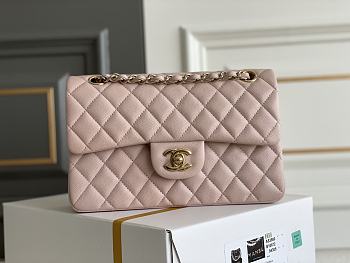 Chanel Classic Pink Caviar Leather V996421 - 23x14.5x6cm