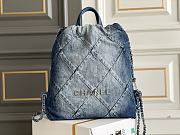 Chanel 22 Denim Backpack V996426 - 34x29x10.5cm - 1