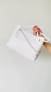 Bottega Veneta Small Andiamo Intrecciato White - 25x22x10.5cm - 5