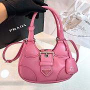 Prada Moon Pink padded nappa-leather bag A657530- 22.5x16x7.5cm - 1