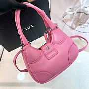 Prada Moon Pink padded nappa-leather bag A657530- 22.5x16x7.5cm - 5