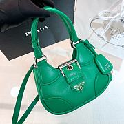 Prada Moon Green padded nappa-leather bag A657523- 22.5x16x7.5cm - 1