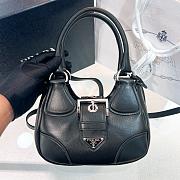 Prada Moon Black padded nappa-leather bag A585436- 22.5x16x7.5cm - 1