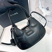 Prada Moon Black padded nappa-leather bag A585436- 22.5x16x7.5cm - 5