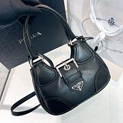 Prada Moon Black padded nappa-leather bag A585436- 22.5x16x7.5cm - 3