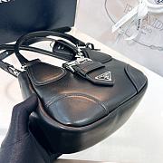 Prada Moon Black padded nappa-leather bag A585436- 22.5x16x7.5cm - 2