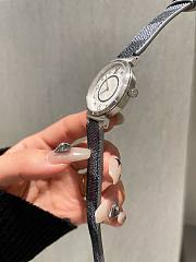 Louis Vuitton Silver Tambour Slim Monogram 34MM 02 - 2