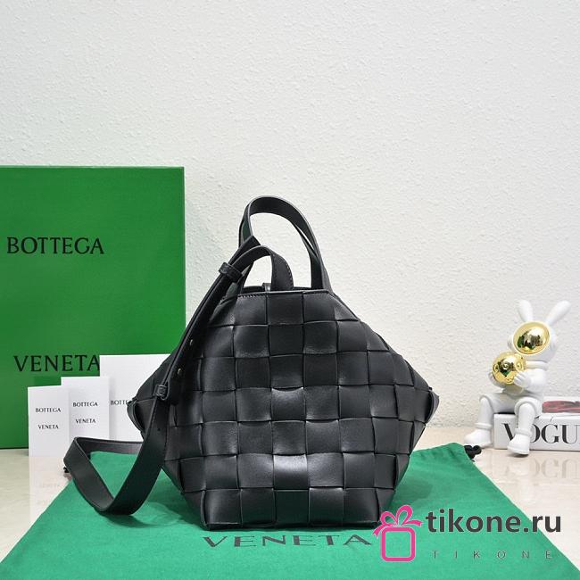 Bottega Veneta Bowling Cassette Black Leather - 28x21x16cm - 1