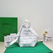 Bottega Veneta Bowling Cassette White Leather - 28x21x16cm - 1