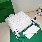 Bottega Veneta Bowling Cassette White Leather - 28x21x16cm - 3