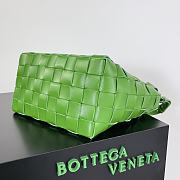 Bottega Veneta Bowling Cassette Green Leather - 28x21x16cm - 5