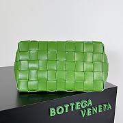 Bottega Veneta Bowling Cassette Green Leather - 28x21x16cm - 4