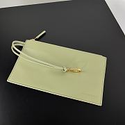 Bottega Veneta Bowling Cassette Light Green Leather - 28x21x16cm - 5