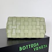 Bottega Veneta Bowling Cassette Light Green Leather - 28x21x16cm - 4