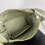 Bottega Veneta Bowling Cassette Light Green Leather - 28x21x16cm - 2