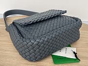 BV Grey Cobble Shoulder Bag A569330 - 26x21x9cm - 5