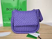 BV Purple Cobble Shoulder Bag A600257 - 26x21x9cm - 1