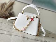 LV Capucines White Taurillon leather - 21x14x8cm - 1