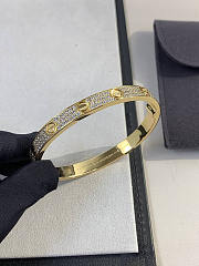 Catier Gold Love and Pave-Diamond Bracelet - 2