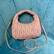 Miumiu A561226 Wander Matelassé Light Pink Shoulder Bag - 23x13x7cm - 3