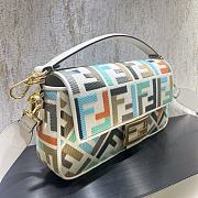 Fendi Baguette Multicolour with FF embroidery bag A662196 - 26x13x6cm - 4