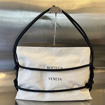 Bottega Veneta Quadronno canvas shoulder bag - 50x34x10cm