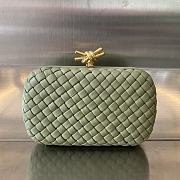 Bottega Veneta Green Metallic Leather A670826 - 20x12x5.5 - 1