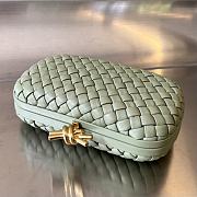 Bottega Veneta Green Metallic Leather A670826 - 20x12x5.5 - 5