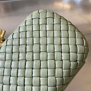 Bottega Veneta Green Metallic Leather A670826 - 20x12x5.5 - 3