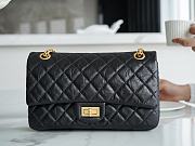 Chanel Aged Calfskin Quilted Reissure Flap - 24x16x7.5cm - 1