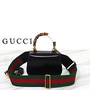 Gucci Small Bamboo 1947 In Black  Leather - 17x12x7.5cm - 4