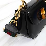 Gucci Small Bamboo 1947 In Black  Leather - 17x12x7.5cm - 3