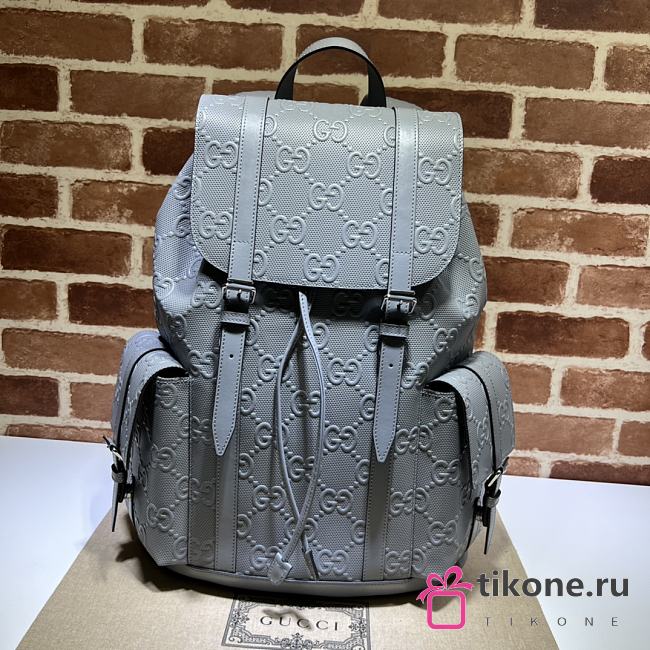 Gucci Men's Backpack In Grey Pattern - 34x41x12cm - 1