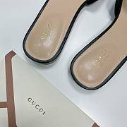 Gucci Black Leather Slippers WW - 5