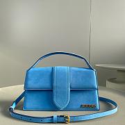 Jacquemus Blue Suede Le Bambino - 24x13x7cm - 1