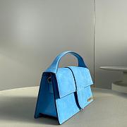 Jacquemus Blue Suede Le Bambino - 24x13x7cm - 5