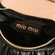 Miumiu Mini Black Wander Matelassé Shoulder Bag - 18x10x6cm - 5