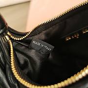 Miumiu Mini Black Wander Matelassé Shoulder Bag - 18x10x6cm - 4