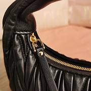 Miumiu Mini Black Wander Matelassé Shoulder Bag - 18x10x6cm - 3