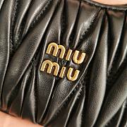 Miumiu Mini Black Wander Matelassé Shoulder Bag - 18x10x6cm - 2